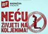 Radnička fronta: Pojava klečavaca je još jedan dokaz da pobačaj MORA nazad u Ustav!